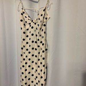 Brand New With Tag. For Love And Lemons black and white polka dot dress size M.